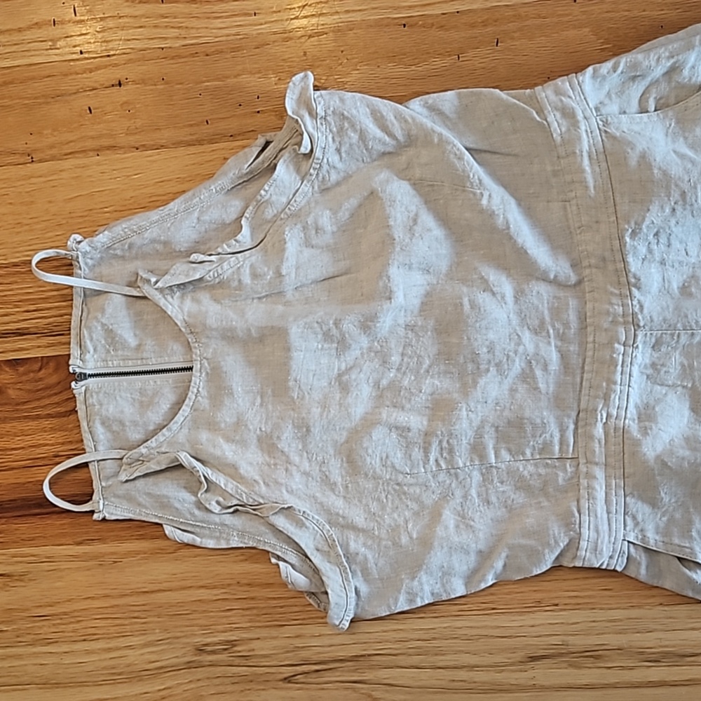 BLANK NYC LINEN OPEN BACK JUMPSUIT - Picture 6 of 13